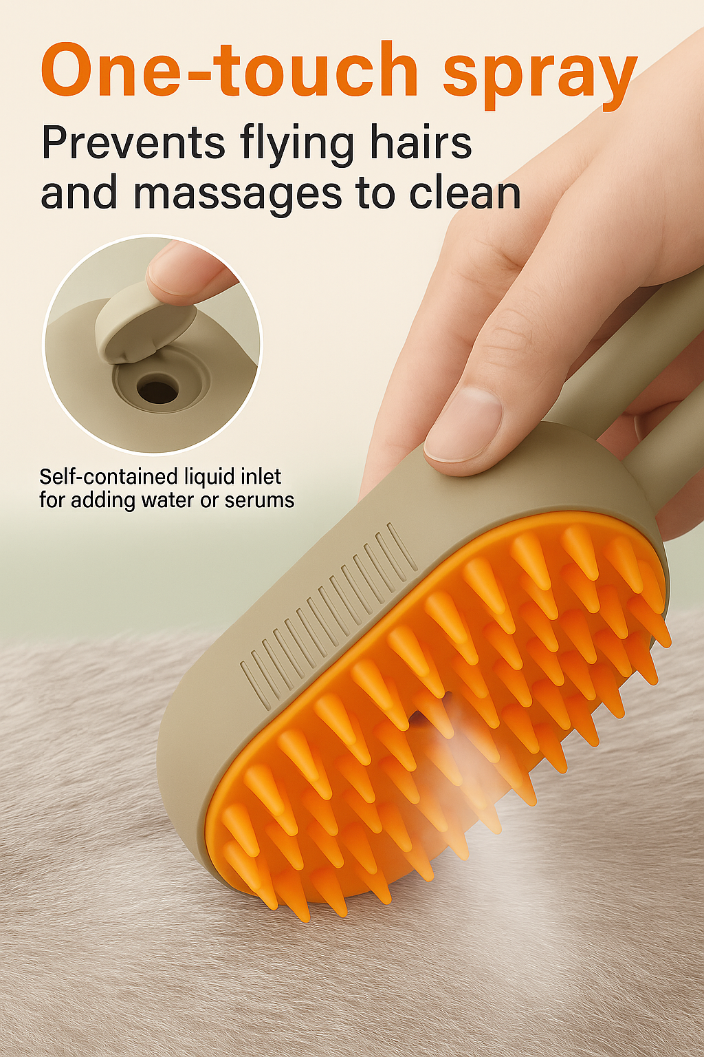 Groom Companion - Steamy Brush for your pets